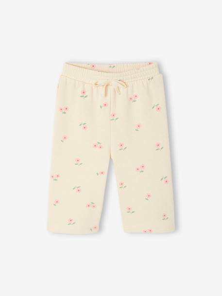 Pantalon large motifs fleurs bébé  - vertbaudet enfant