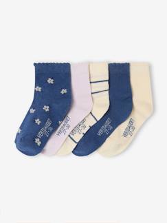 Fille-Sous-vêtement-Chaussettes-Lot de 5 paires de mi-chaussettes fille