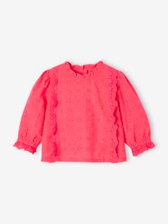 Bébé-Chemise, blouse-Blouse en broderie anglaise Bébé à volants