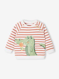 Baby-Gestreept sweatshirt van molton baby