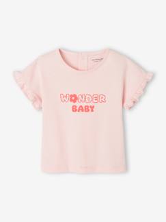 Baby-T-shirt, coltrui-T-shirt voor baby's met boodschap in biologisch katoen 