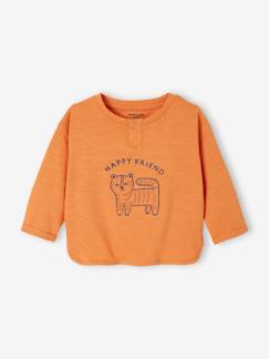 Baby-T-shirt, coltrui-T-shirt met lange mouwen "leeuw" baby