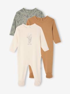 Baby-Pyjama,  overpyjama-Set van 3 slaappakjes Basics