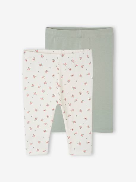 Bébé-Lot de 2 leggings bébé Basics