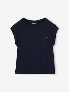 Tee-shirt fille uni fantaisie manches courtes personnalisable  - vertbaudet enfant