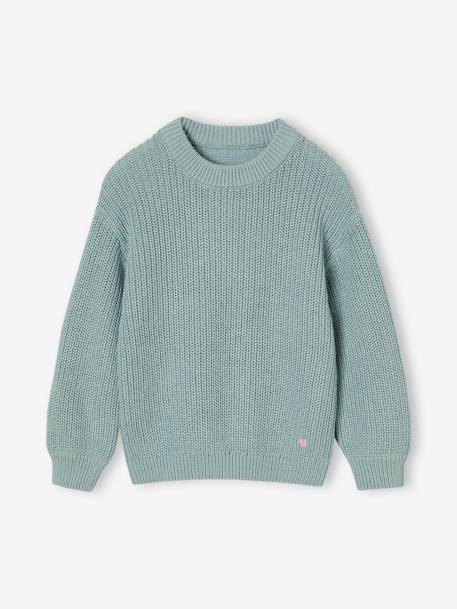 Fille-Pull, gilet, sweat-Pull en côtes anglaises fille