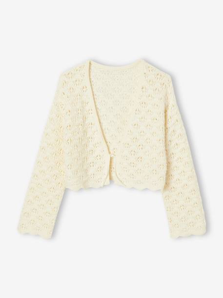 Fille-Pull, gilet, sweat-Gilet en crochet fille