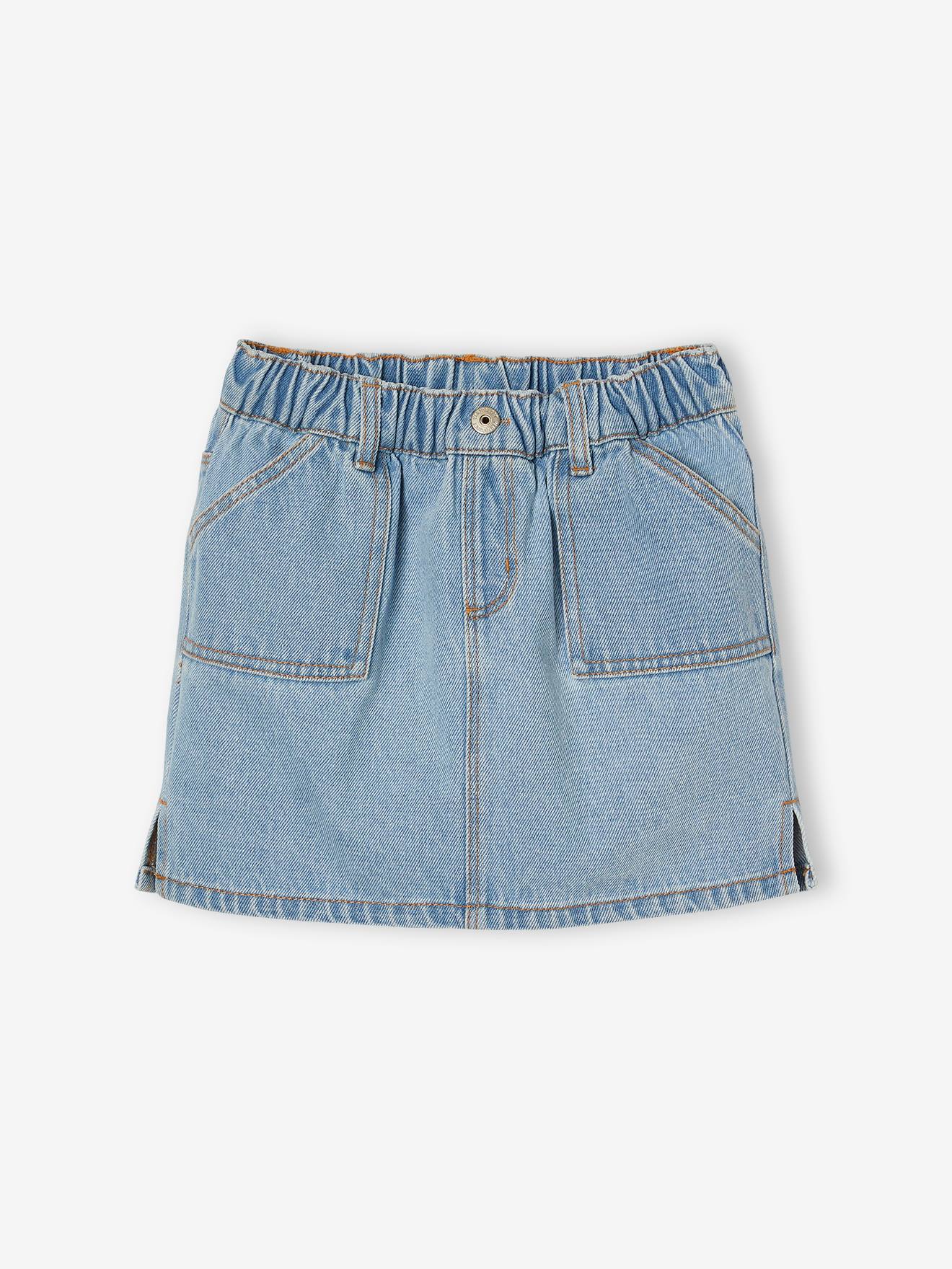 Vertbaudet Jeans Meisjesrok Van Basics Lichtblauw
