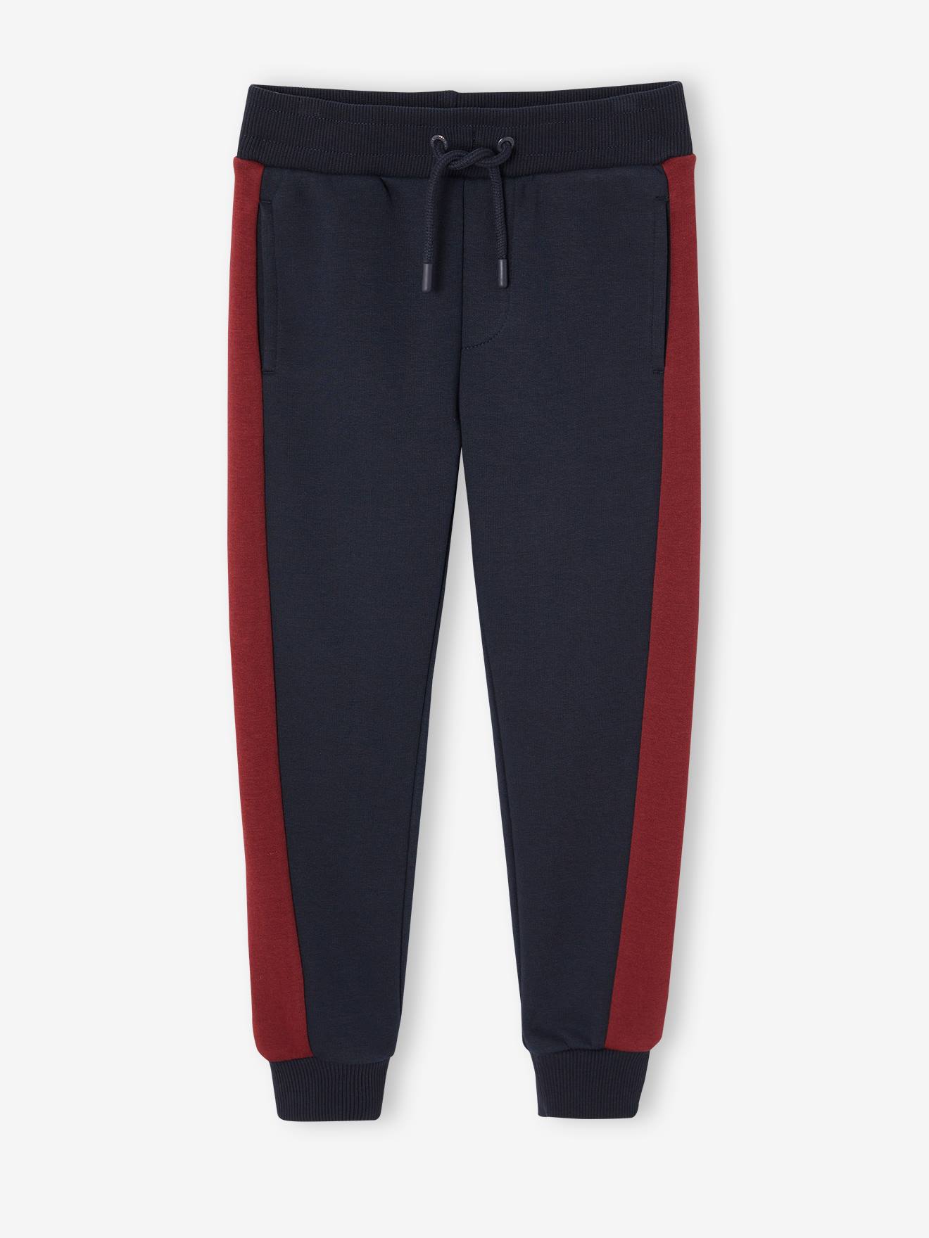 Vertbaudet Joggingbroek Voor Jongens Met Contrasterende Strepen Marineblauw