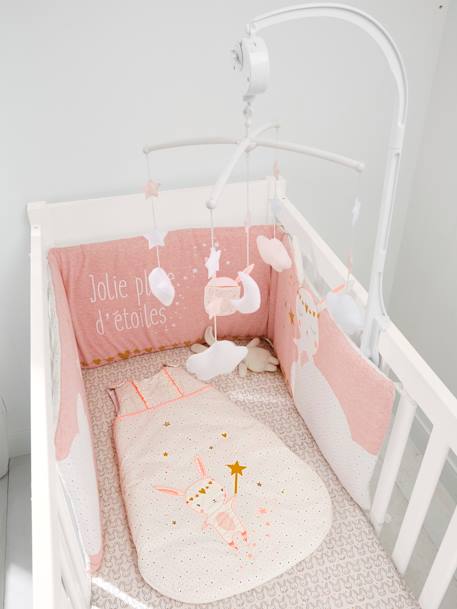 Tour de lit FEERIE Rose/blanc - vertbaudet enfant 