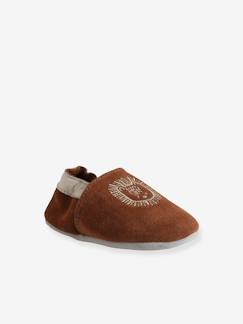 Chaussures-Chaussures bébé 17-26-Chaussons élastiqués en cuir souple bébé