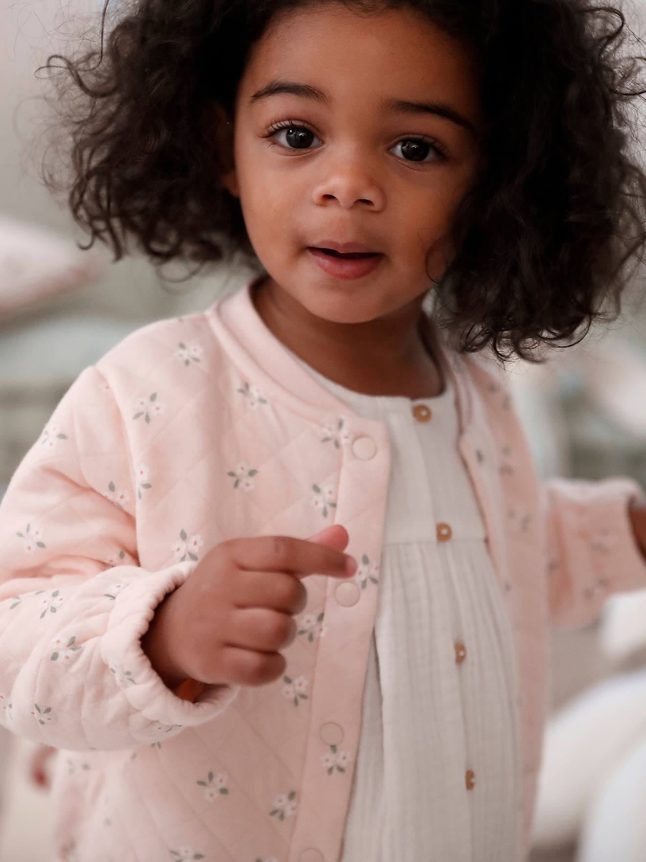 Vertbaudet Gewatteerd Babyvestje Lichtroze