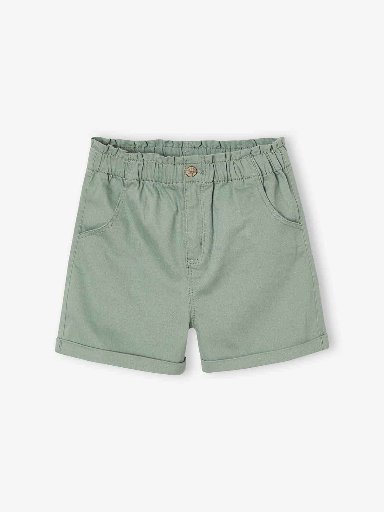Vertbaudet Basics Treggingshort Voor Meisjes Gemakkelijk Aan Te Trekken Saliegroen