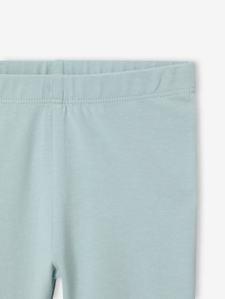 Lot 3 leggings unis bébé bleu grisé+gris chiné - vertbaudet enfant 