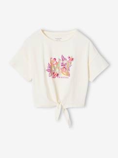 -Tee-shirt court noeud fantaisie sport fille