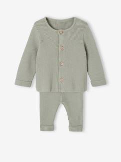 Bébé-Ensemble-Ensemble mixte en tricot gilet et pantalon bébé