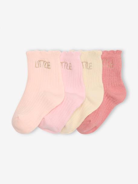 Bébé-Lot de 4 paires de chaussettes "little" bébé