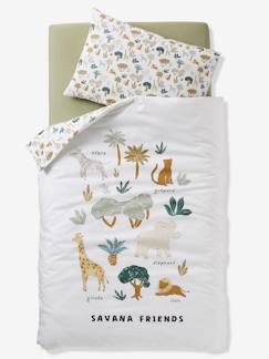 Linge de maison et décoration-Parure housse de couette + taie d'oreiller bébé SAVANA