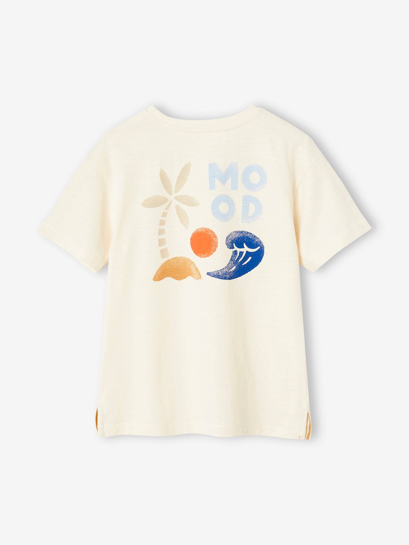 Vertbaudet Jongensshirt Met Maxi Motief Op De Achterkant Ecru