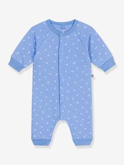 Bébé-Salopette, combinaison-Combinaison longue bébé imprimée petites ancres PETIT BATEAU