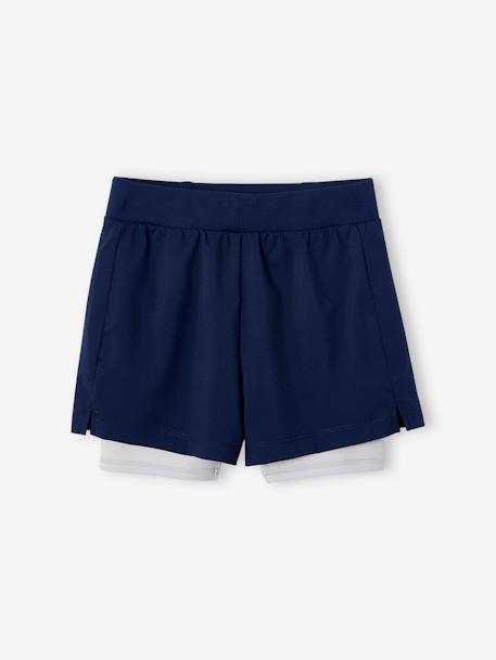 Fille-Collection sport-Short sport 2 en 1 fille matière technique