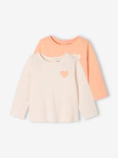 Bébé-T-shirt, sous-pull-Lot 2 t-shirts BASICS bébé