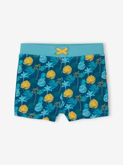 -Zwemshort voor jongens met tropische print