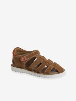 Chaussures-Chaussures garçon 23-38-Sandales scratchées cuir enfant collection maternelle