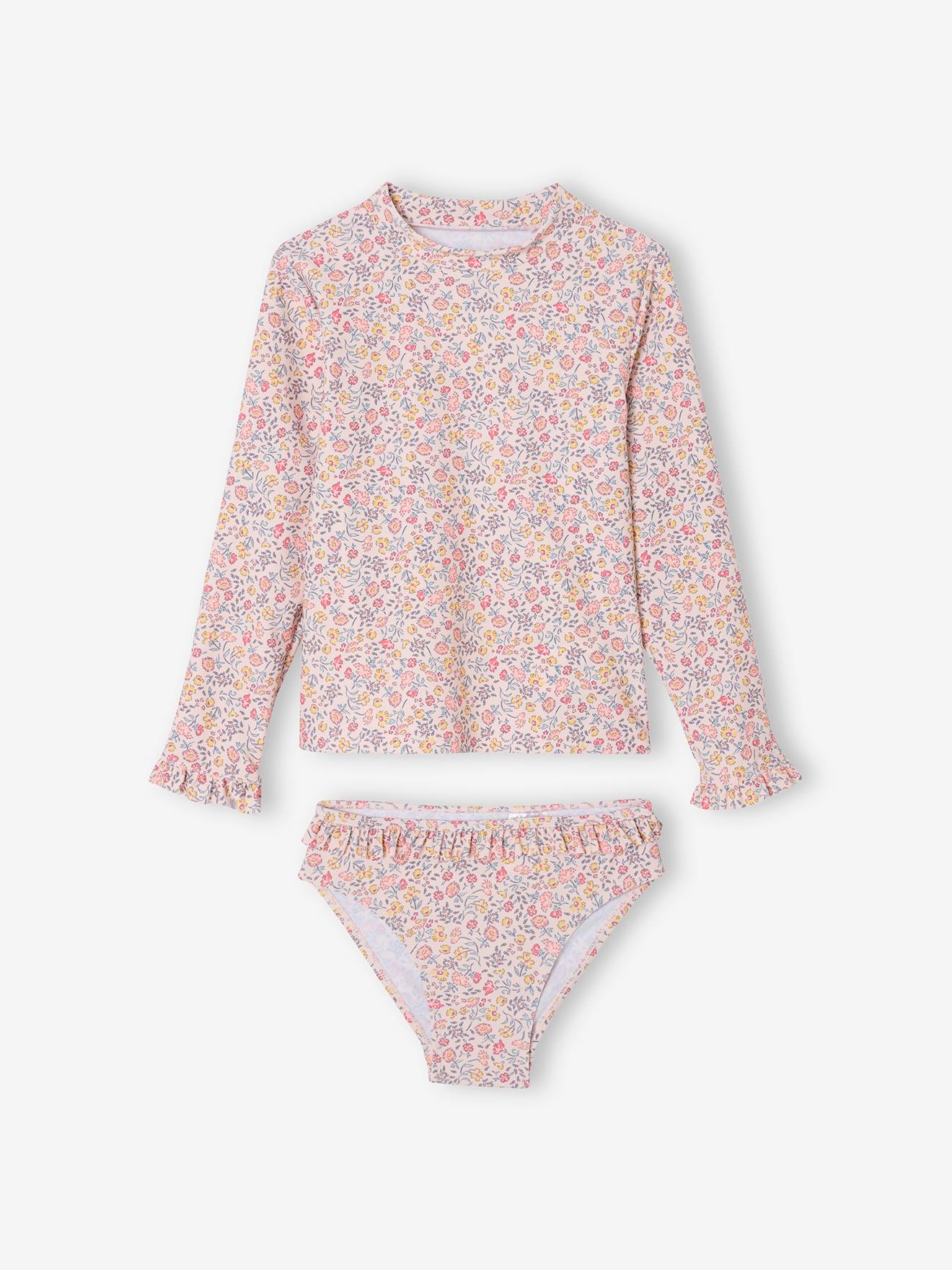 Vertbaudet Anti-Uv Bikini Voor Meisjes Lichtroze