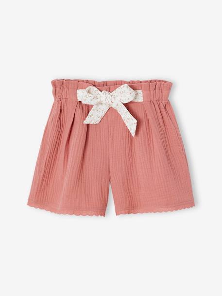 Fille-Short-Short en gaze de coton fille