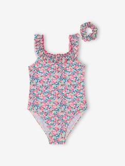 -Maillot de bain 1 pièce imprimé fleuri fille