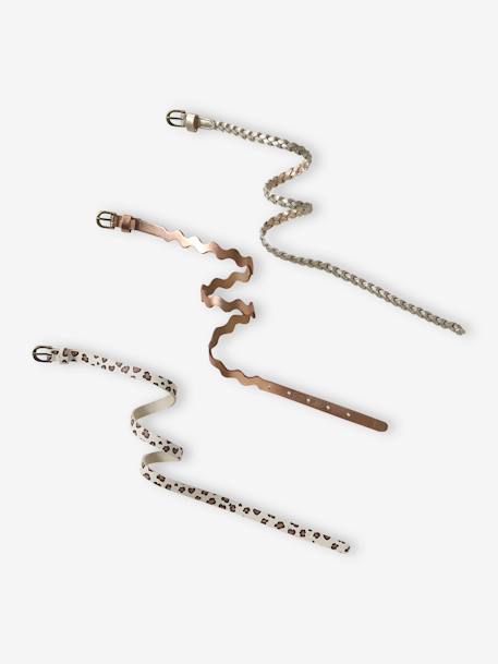 Fille-Accessoires-Lot de 3 fines ceintures fille