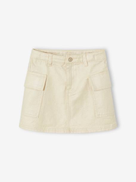 Fille-Jupe cargo légèrement irisée fille