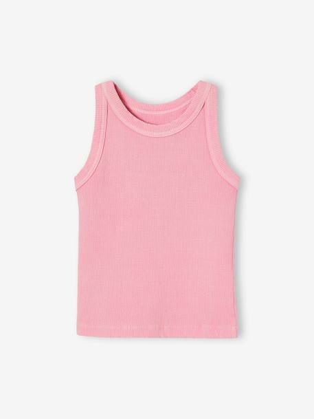 Fille-T-shirt, sous-pull-Débardeur en côtes fille