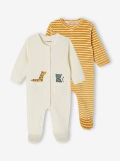 Bébé-Pyjama, surpyjama-Lot de 2 dors-bien en velours
