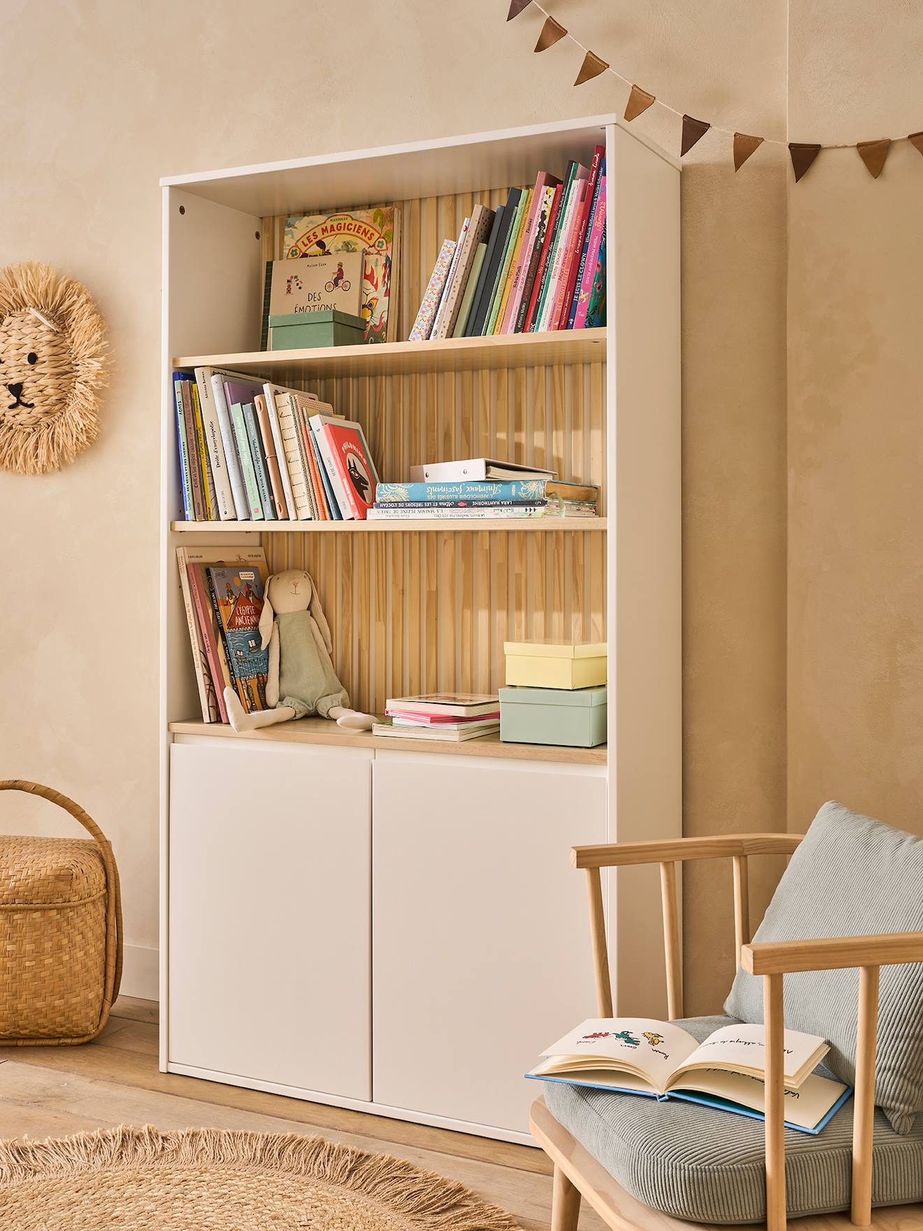 Vertbaudet Boekenkast Ligne Bardage Wit