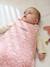 Gigoteuse sans manches en gaze de coton personnalisable DANS LES BOIS Oeko-Tex® vert sauge+vieux rose - vertbaudet enfant 
