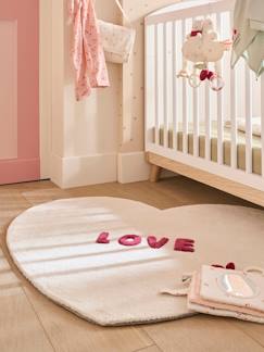 Linge de maison et décoration-Décoration-Tapis-Tapis coeur LOVE