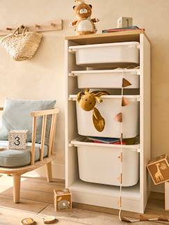 Chambre et rangement-Meuble de rangement vertical avec bacs plastique