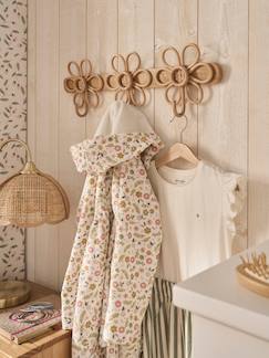 -Rotan kapstokhaak 3 bloemen