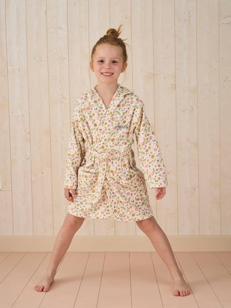 Fille-Peignoir de bain-Peignoir de bain enfant personnalisable Petite Licorne, avec coton recyclé