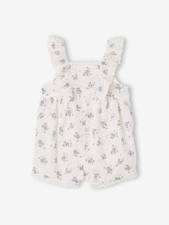 Bébé-Salopette, combinaison-Combishort cérémonie en plumetis bébé