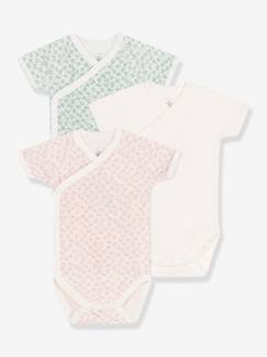 -Set van 3 kruislings geknoopte korte mouwen baby PETIT BATEAU