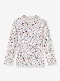-Gebloemd zwemshirt met lange mouwen en UV-bescherming voor kinderen PETIT BATEAU