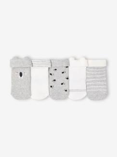 Bébé-Chaussettes, Collants-Lot de 5 paires de chaussettes "koala" bébé