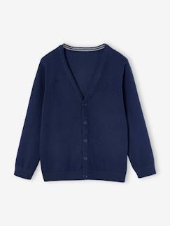 Garçon-Pull, gilet, sweat-Gilet-Gilet en maille col V BASICS