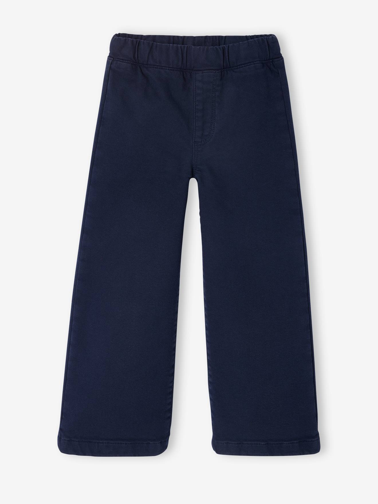Vertbaudet Brede Meisjestregging Basics Marineblauw