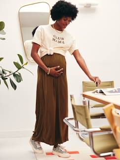 Vêtements de grossesse-Pantalon-Pantalon fluide et large de grossesse
