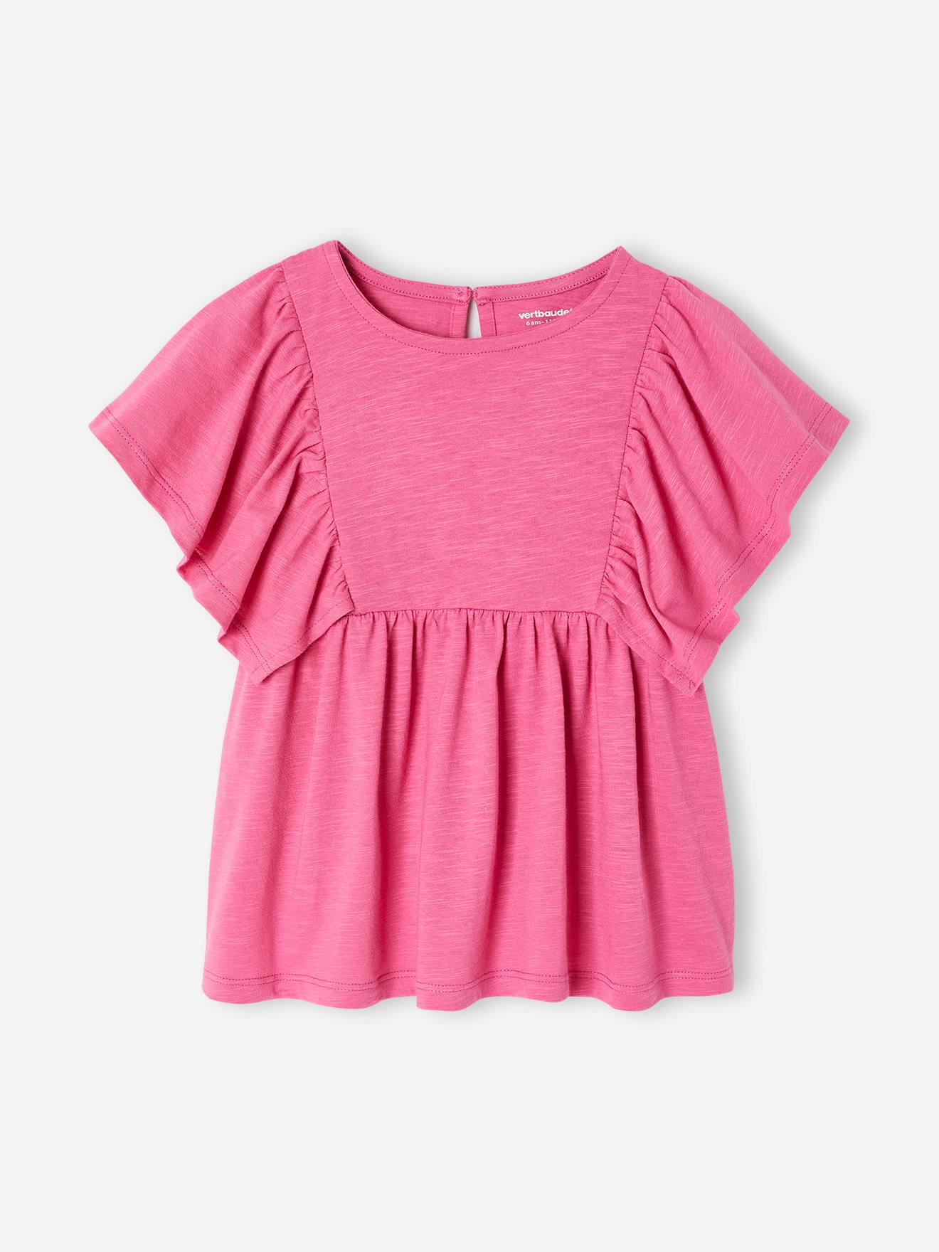 Vertbaudet Shirt-blouse Voor Meisjes Met Motiefjes Pioenroos