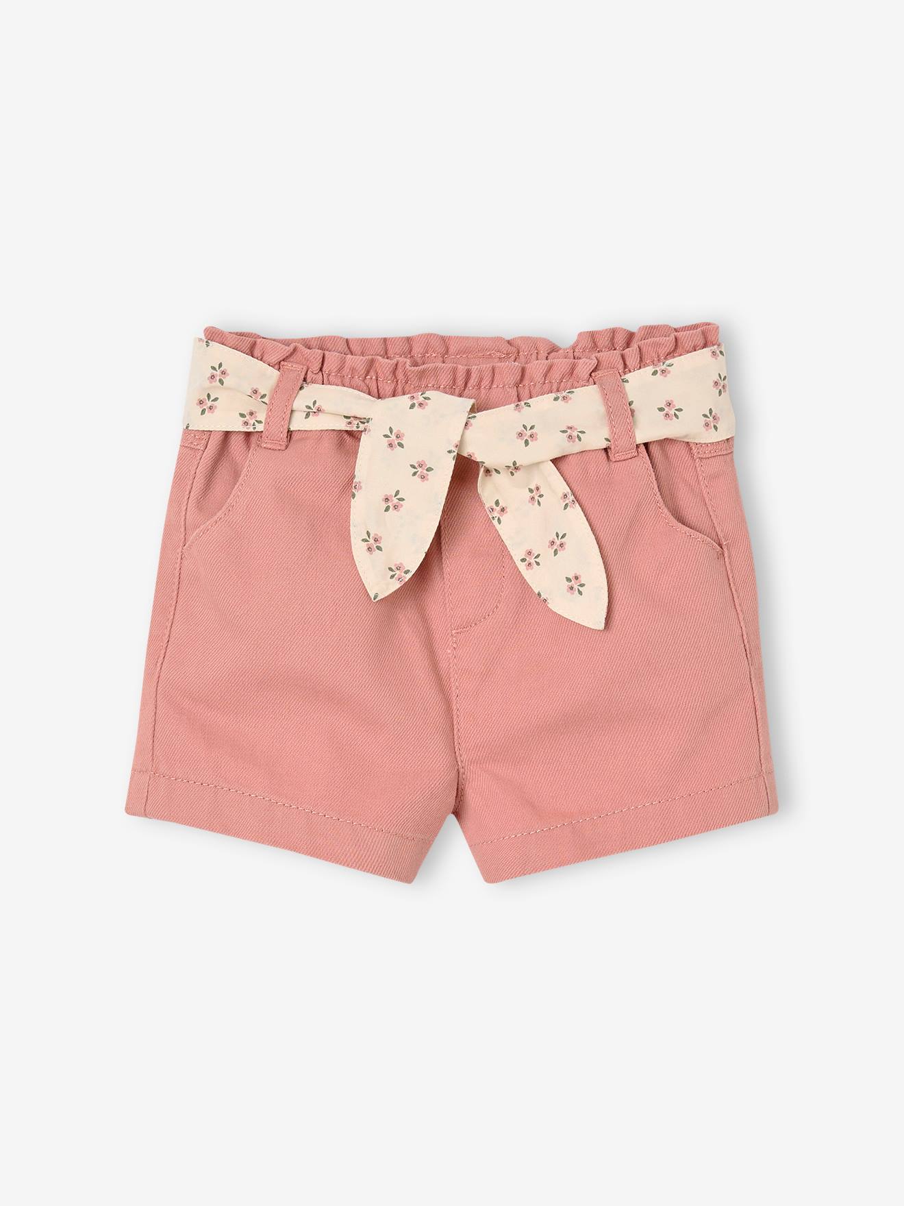 Vertbaudet Kort Papieren Tasje Met Riem Voor Baby Rozen